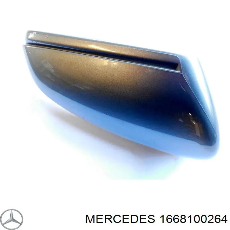 1668100264 Mercedes placa sobreposta (tampa do espelho de retrovisão direito)