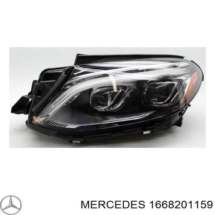 Фара левая Mercedes 1668201159 цена, от 892.78 USD