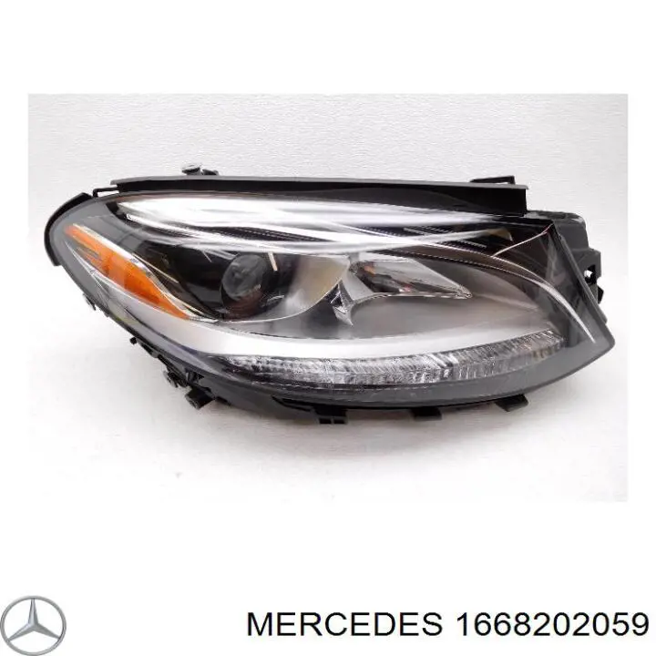 Фара правая 1668202059 Mercedes