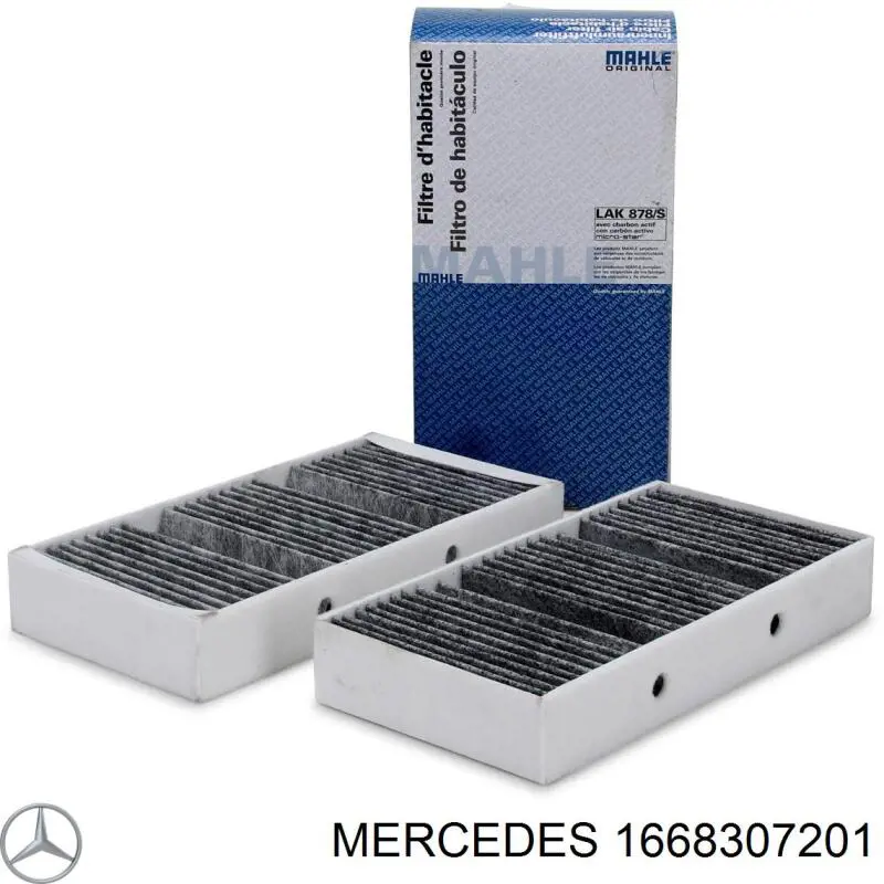 Filtro de salão Mercedes 1668307201 preço, a partir de 15,60 USD