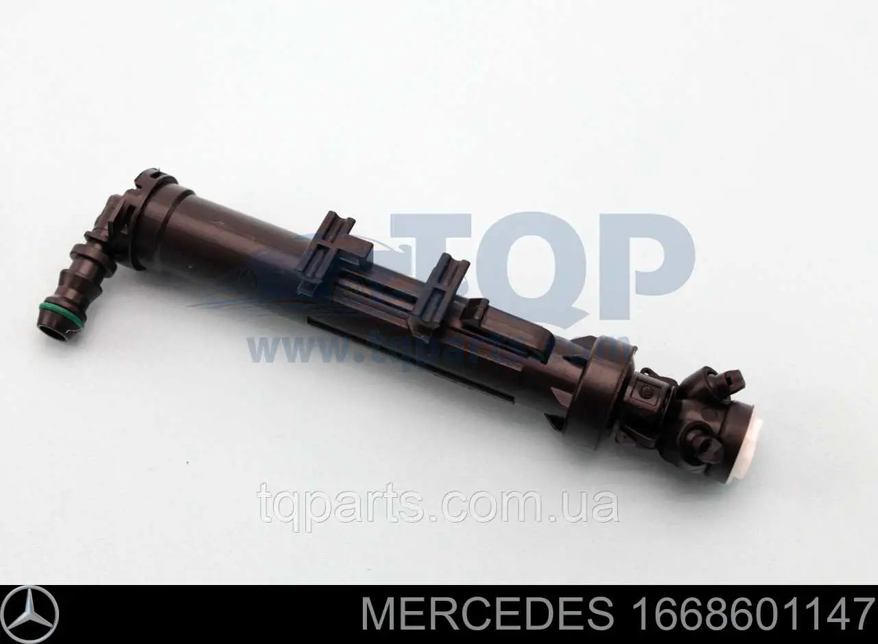 1668601147 Mercedes suporte do injetor de fluido para lavador das luzes (cilindro de elevação)