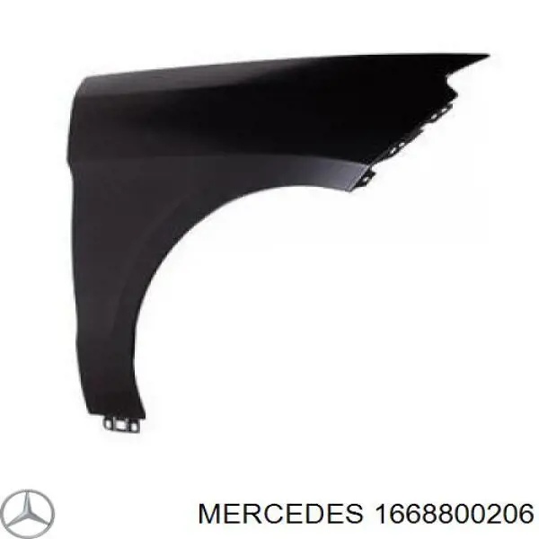 1668800206 Mercedes pára-lama dianteiro esquerdo