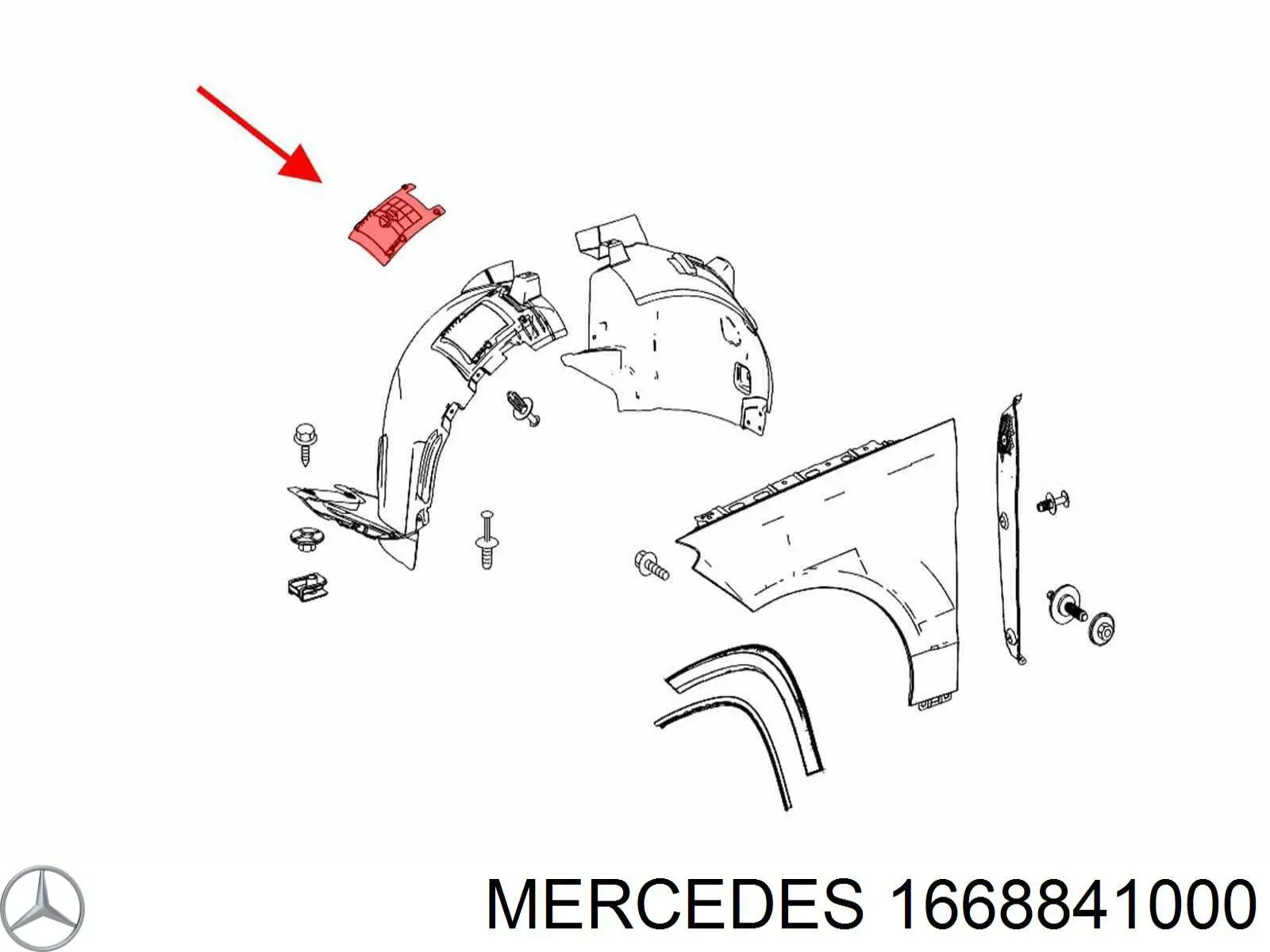 Щиток грязезащитный передней арки крыла Autotechteile 1106911 цена, от 8.84 USD