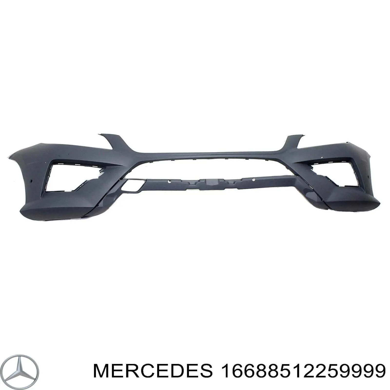 Передний бампер на Mercedes ML/GLE  W166