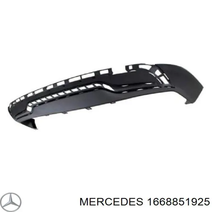Бампер задний, нижняя часть на Mercedes ML/GLE (W166)