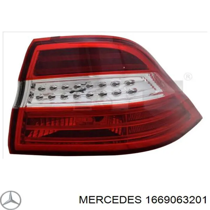Купить 1669063201 Mercedes Задняя правая фара