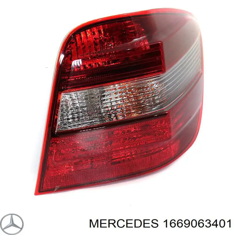 Фонарь задний правый Mercedes 1669063401 цена, от 147.48 USD