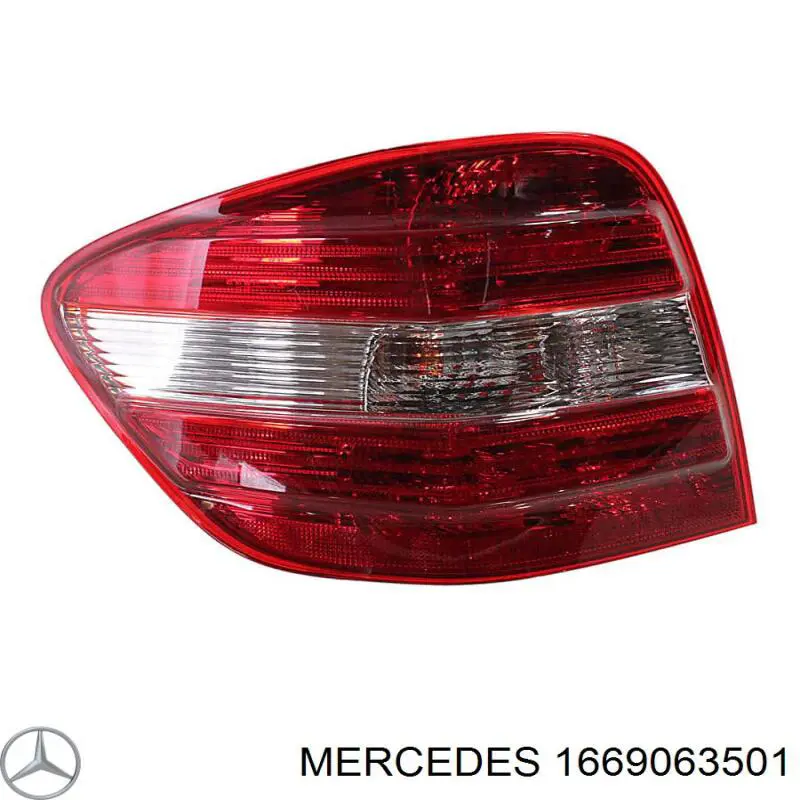 Задняя левая фара Mercedes 1669063501 цена, от 147.65 USD