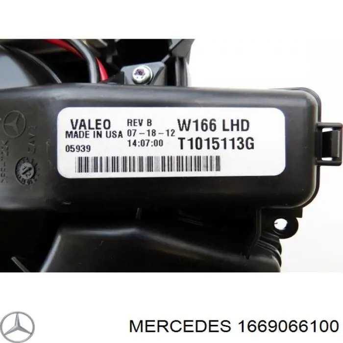 1669066100 Mercedes motor de ventilador de forno (de aquecedor de salão)