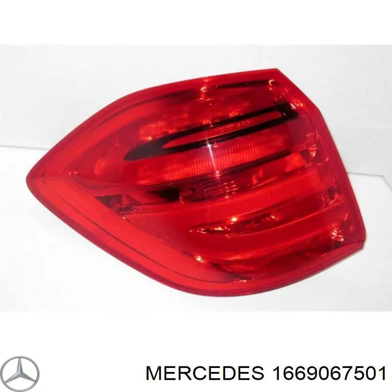 Задняя левая внешняя фара Mercedes 1669067501 цена, от 161.09 USD