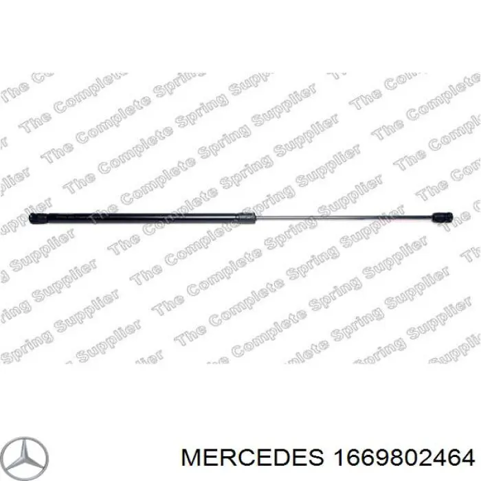 Опора капота правая на Mercedes ML/GLE (W166)