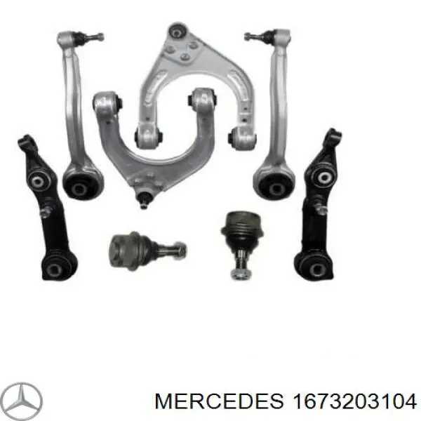 Левая стойка заднего стабилизатора 1673203104 Mercedes