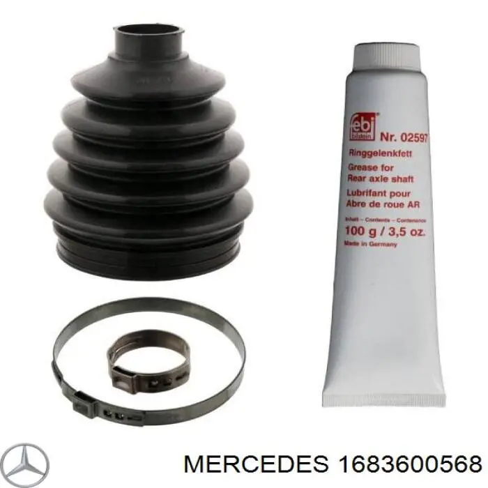 Пыльник ШРУСа наружный 1683600568 Mercedes