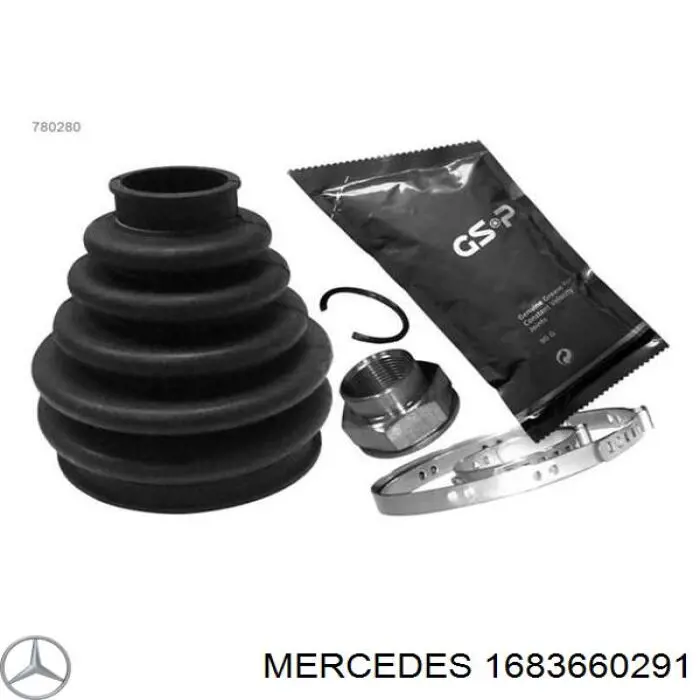 Пыльник ШРУСа наружный 1683660291 Mercedes