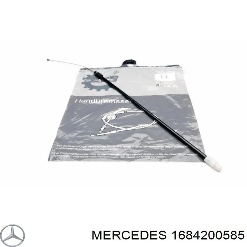 1684200585 Mercedes трос ручного тормоза задний правый
