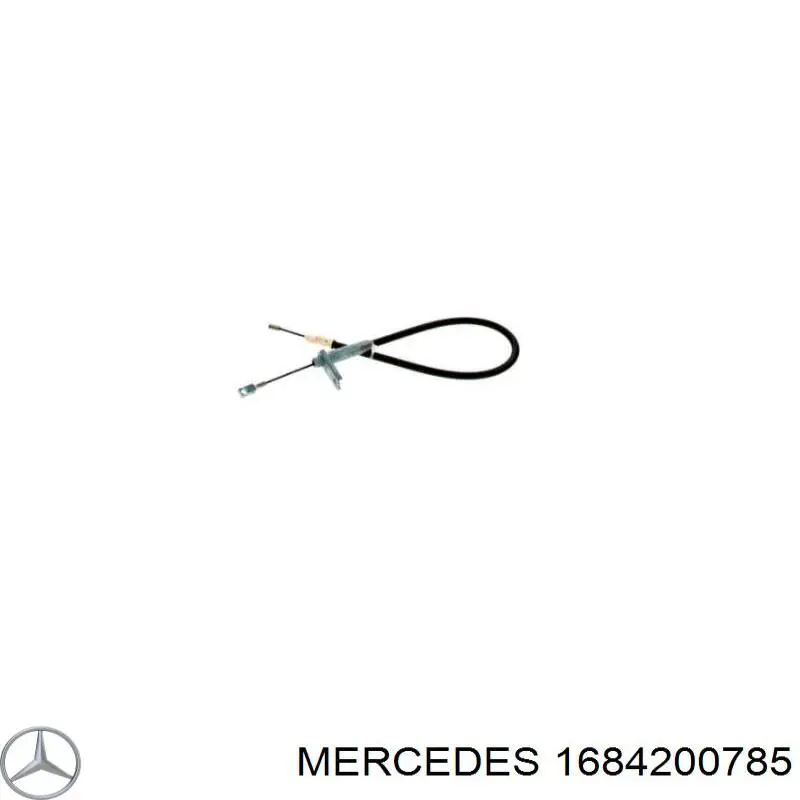 Купить 1684200785 Mercedes Задний правый трос ручника