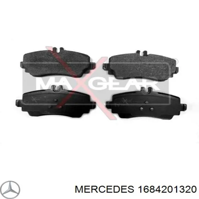 Передние тормозные колодки 1684201320 Mercedes