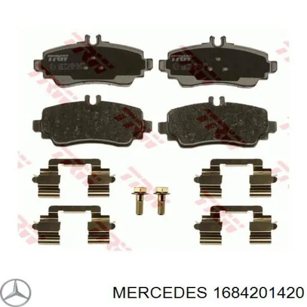 Колодки Mercedes 1684201420 цена, от 27.00 USD