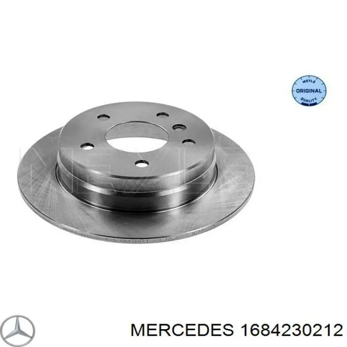 Тормозные диски 1684230212 Mercedes