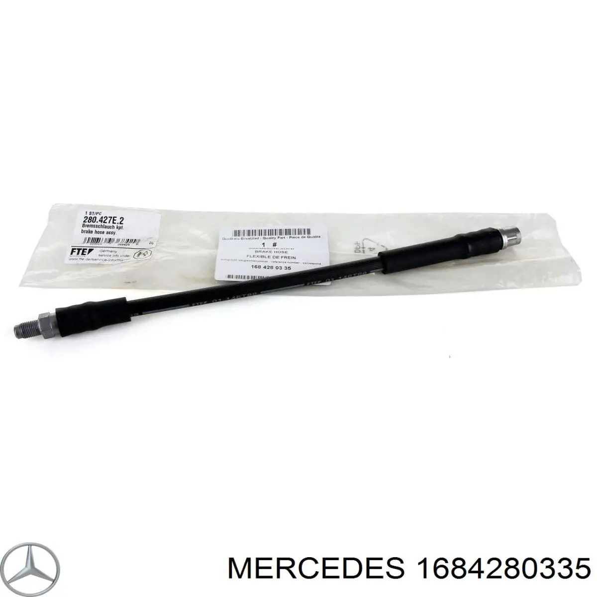 1684280335 Mercedes шланг тормозной передний