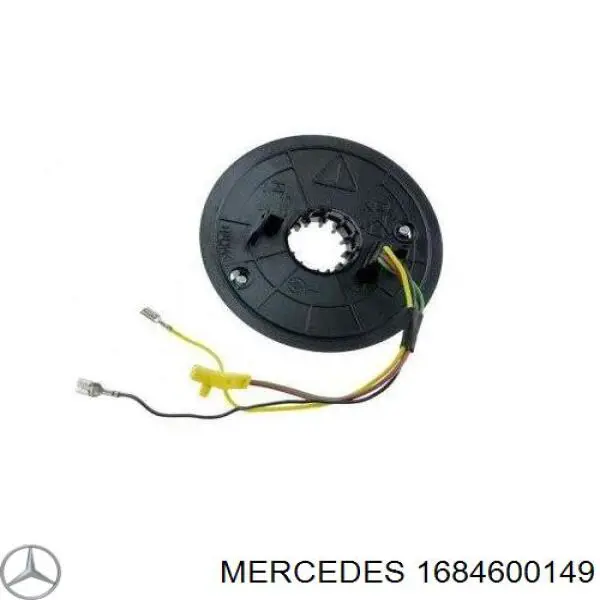 1684600149 Mercedes anel airbag de contato, cabo plano do volante