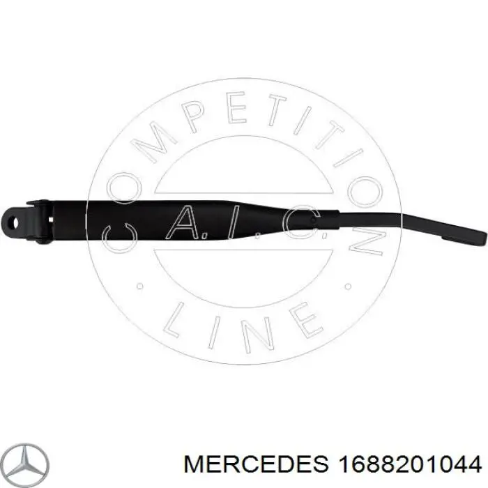 1688201044 Mercedes braço de limpa-pára-brisas de vidro traseiro