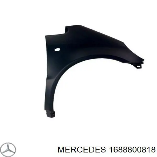 1688800818 Mercedes pára-lama dianteiro direito