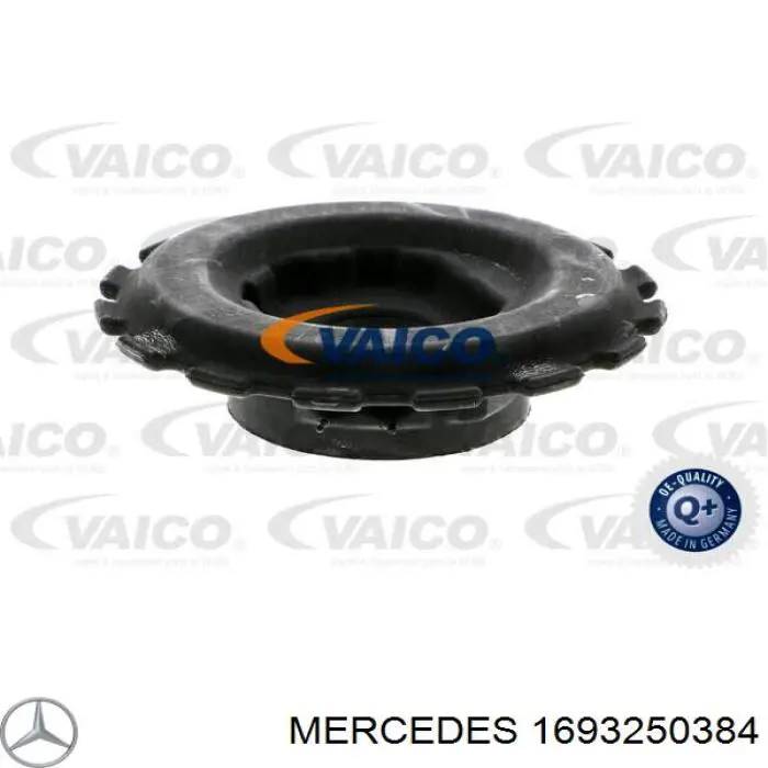 1693250384 Mercedes проставка (резиновое кольцо пружины задней нижняя)