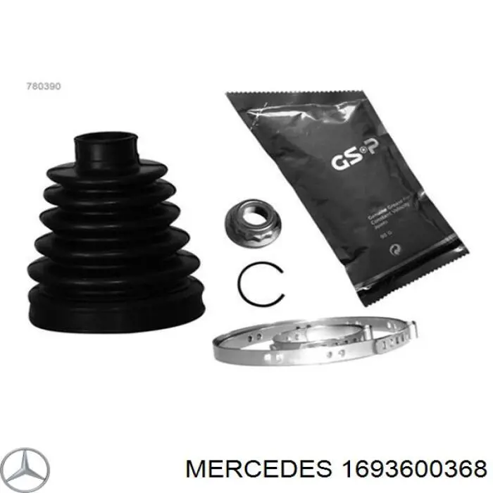 Пыльник ШРУСа наружный 1693600368 Mercedes