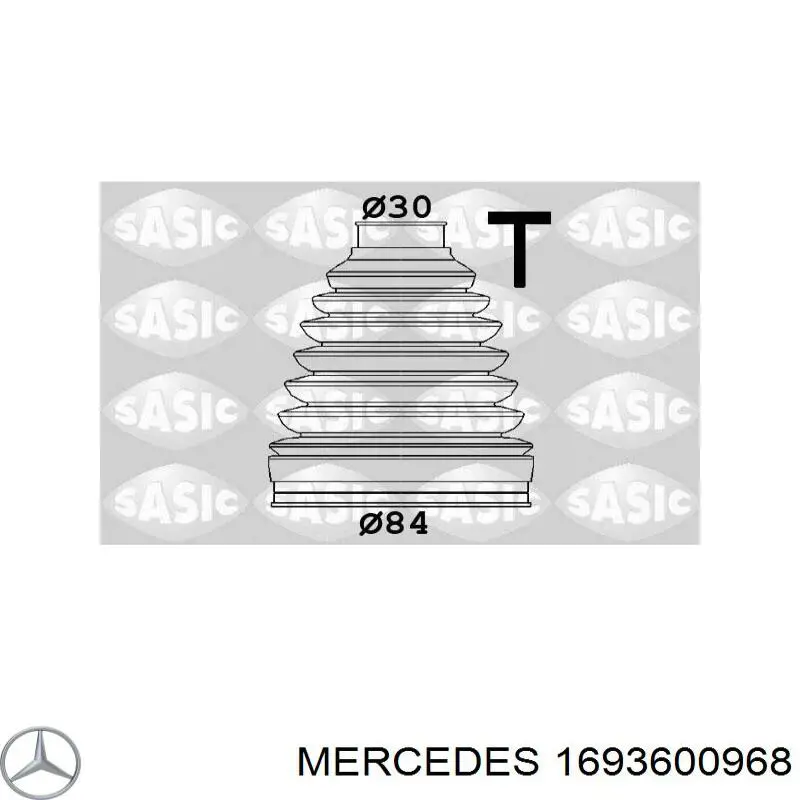 Пыльник шарнира угловых скоростей внутренний передний Mercedes 1693600968 цена, от 22.69 USD