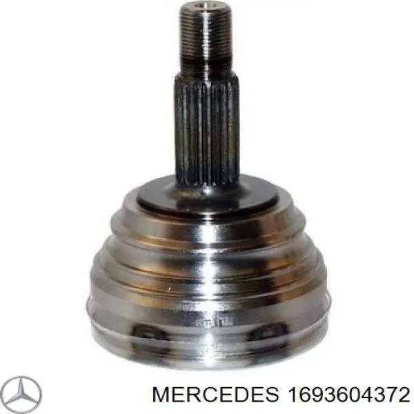 1693604372 Mercedes полуось (привод передняя левая)