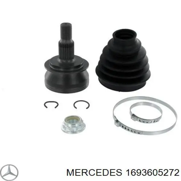 1693605272 Mercedes полуось (привод передняя правая)