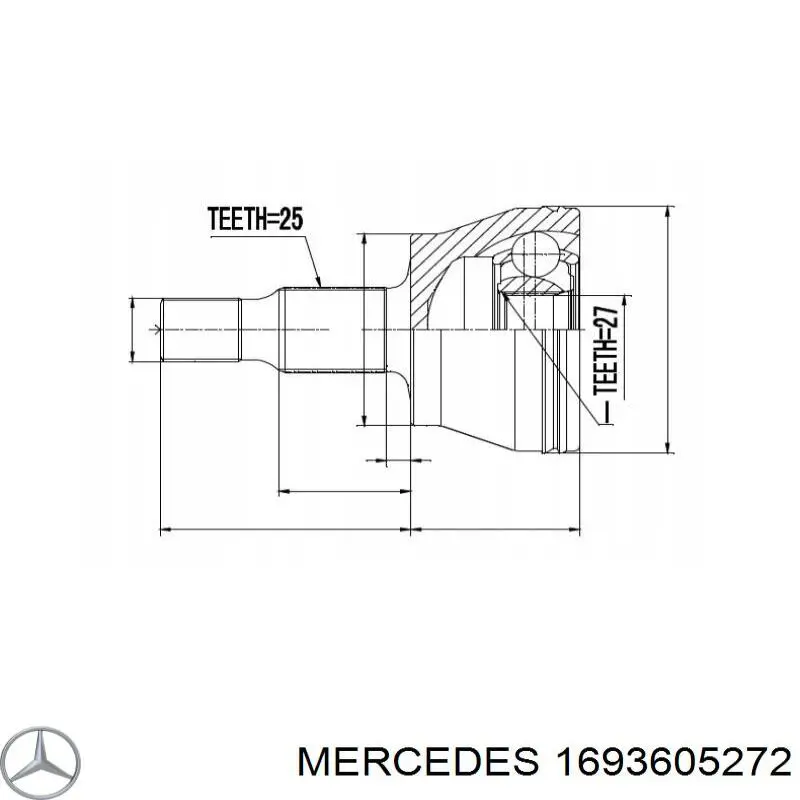 Привод правый Mercedes 1693606572