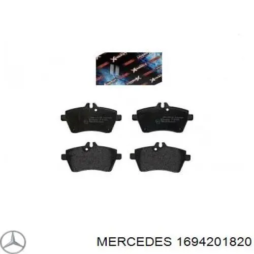 1694201820 Mercedes колодки тормозные передние дисковые