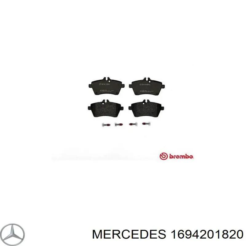 Купить 1694201820 Mercedes Колодки тормозные
