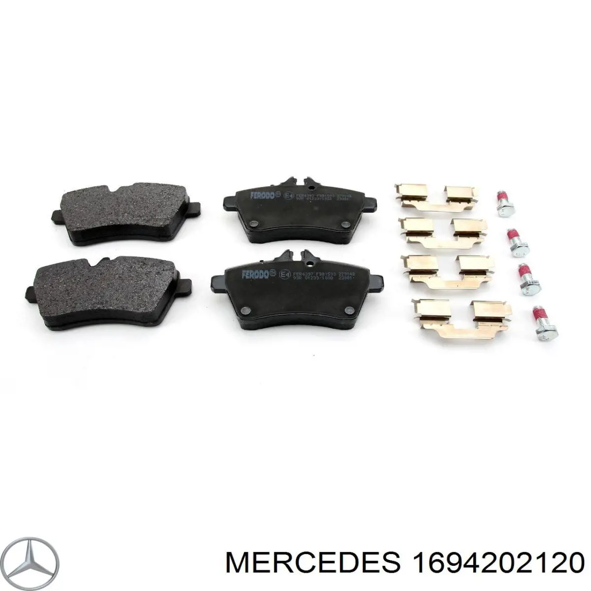 Передние тормозные колодки 1694202120 Mercedes