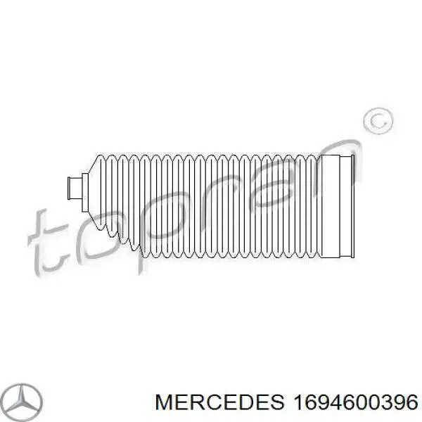 Пыльник рулевого механизма (рейки) правый Mercedes 1694600396 цена, от 8.57 USD