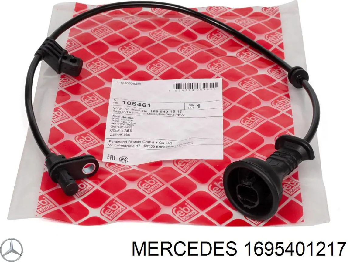 1695401217 Mercedes sensor airbag traseiro