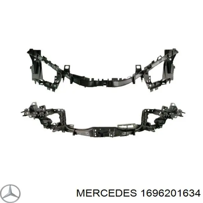 1696201634 Mercedes suporte do radiador montado (painel de montagem de fixação das luzes)