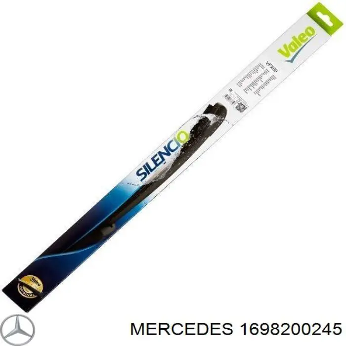 1698200245 Mercedes щетка-дворник лобового стекла, комплект из 2 шт.