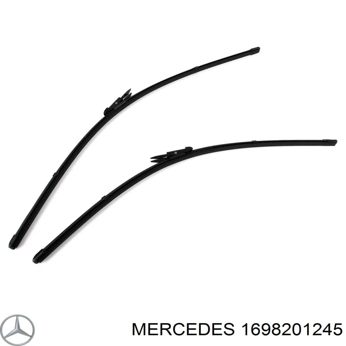 A1698201245 Mercedes limpa-pára-brisas do pára-brisas, kit de 2 un.
