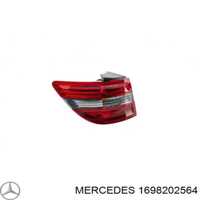 1698202564 Mercedes lanterna traseira esquerda externa