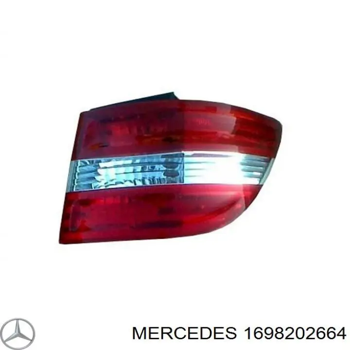 1698202664 Mercedes фонарь задний правый внешний