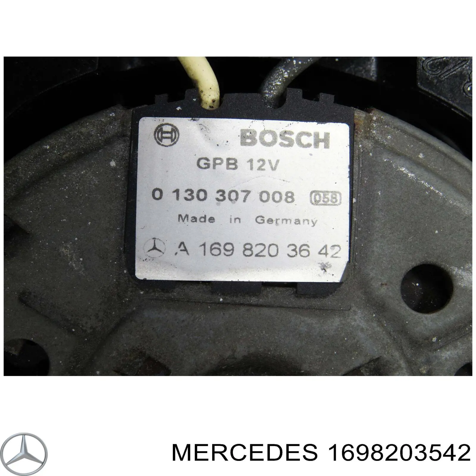 Электровентилятор охлаждения 1698203142 Mercedes