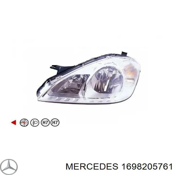 Фара левая 1698205761 Mercedes