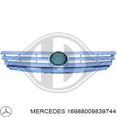 16988009839744 Mercedes Решетка радиатора