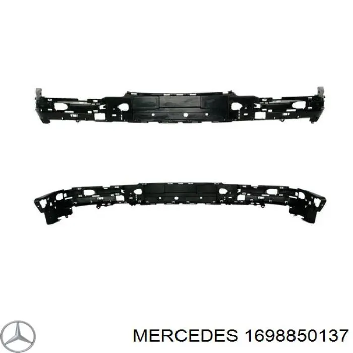 1698850137 Mercedes reforçador do pára-choque dianteiro