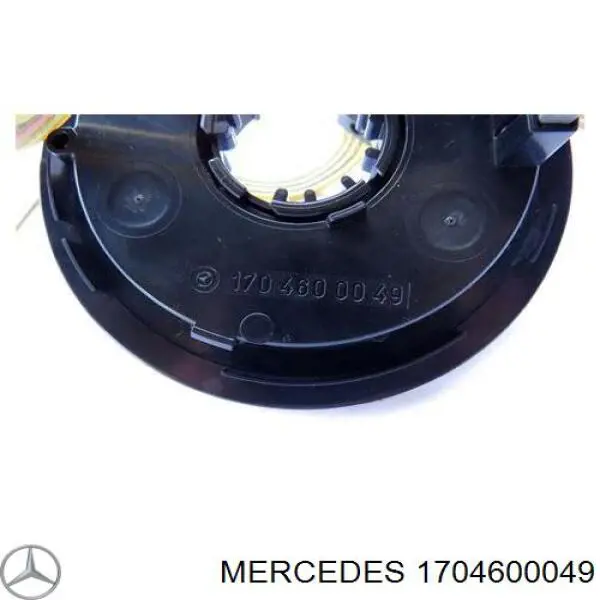 1704600049 Mercedes anel airbag de contato, cabo plano do volante