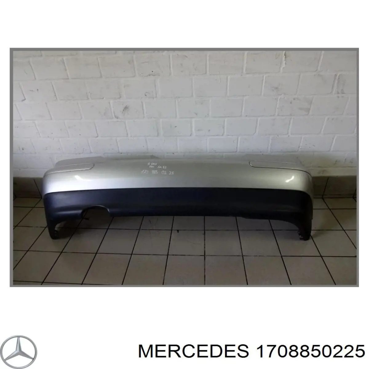 A1708850225 Mercedes Бампер задний, нижняя часть