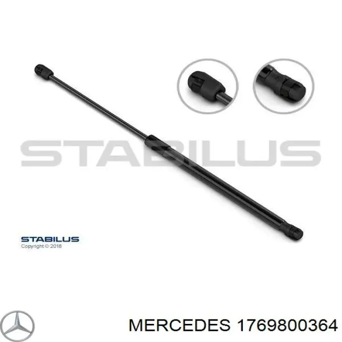 1769800364 Mercedes amortecedor de tampa de porta-malas (de 3ª/5ª porta traseira)